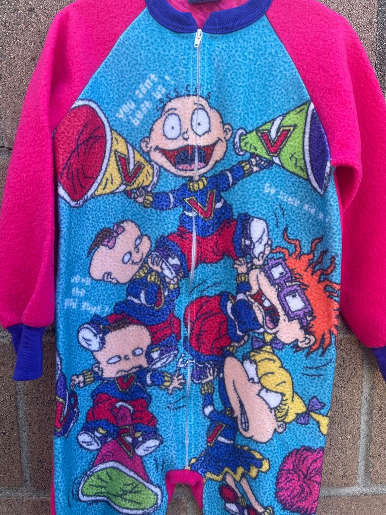 Vintage Nickelodeon Rugrats Pajamas Blanket Sleeper Sz 4/5Y Etsy