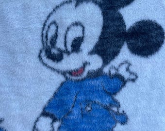 Manta de cuna vintage de Disney Mickey y Minnie Mouse con diseño del Pato Donald