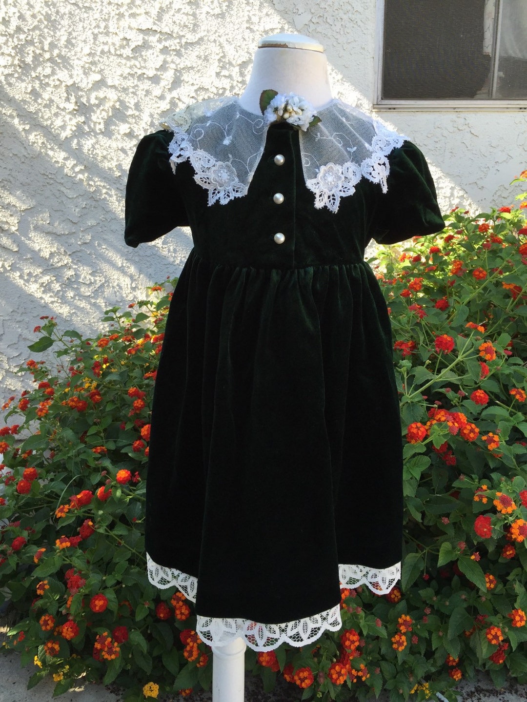 bonnie jean nutcracker dress green Bonnie Jean Green Christmas Dress (Children's Size 8) main image 1