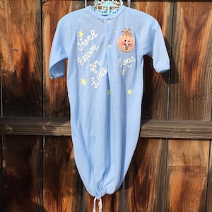 Spencer&#39;s Baby Sleep Bag Sack Sz 0-6M thank heaven for little boys Puffy Paint