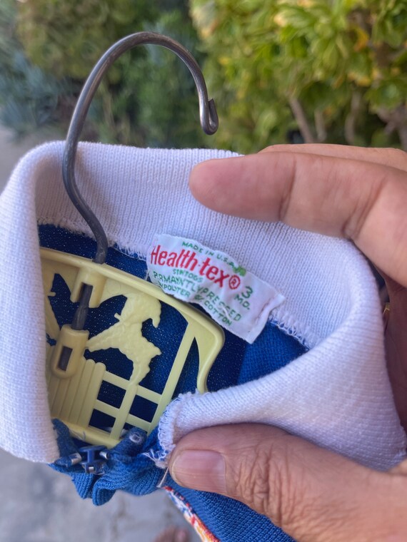 Vintage HealthTex Romper Pants Daisies Sunhat Sz … - image 7