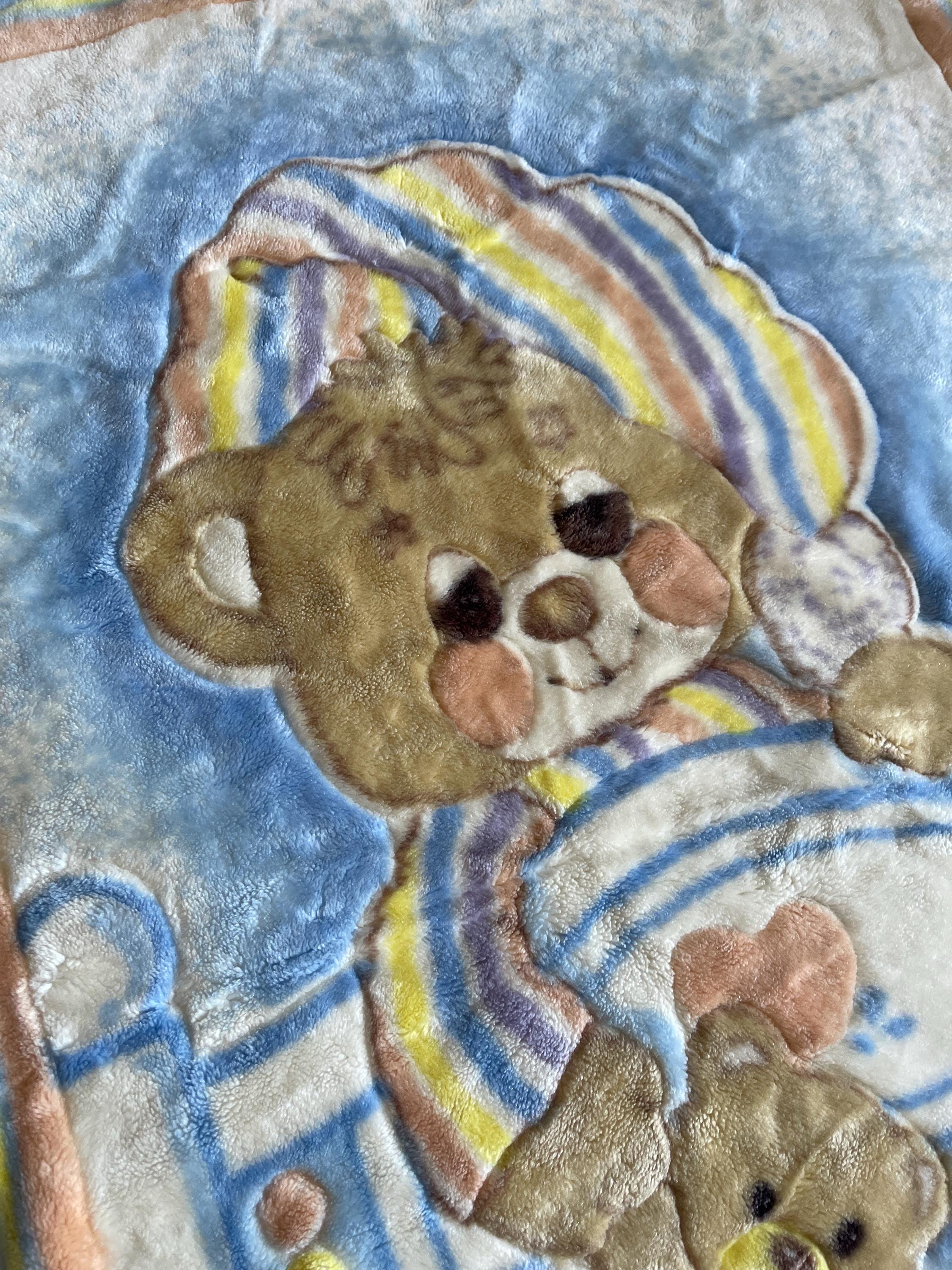 Vintage Super Baby Blanket Sleepy Teddy Beddy Bear Crib - Etsy