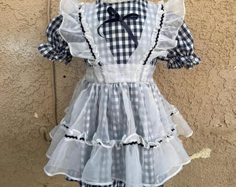 Vintage Disney Winnie The Pooh Dress Sears Sz 2/3T Gingham