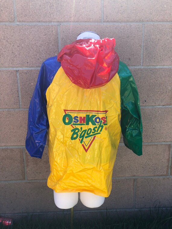 Vintage OshKosh B gosh Rain Coat Jacket Color Blo… - image 3