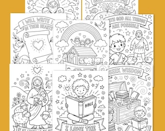 52 Pages Come Follow Me 2026 Coloring Pages, Old Testament Coloring Book for Kids, LDS Primary Activity, FHE Sunday School Printable