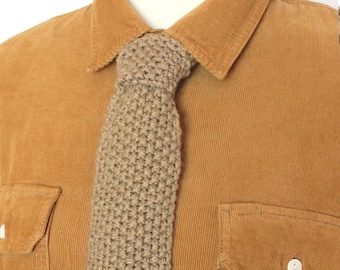 Seed Stitch Necktie Tie Knitting Pattern - PDF Download