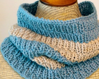 Long Raindrops Cowl Scarf Knitting Pattern (PDF Download)