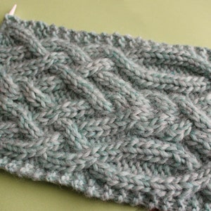 Fancy Celtic Cable Scarf Knitting Pattern PDF Download image 1