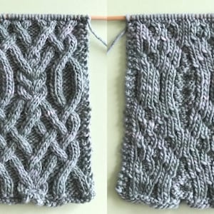 Fancy Celtic Cable Scarf Knitting Pattern PDF Download image 4