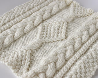 Diamond Hill Loop Celtic Cable Knitting Pattern PDF Download