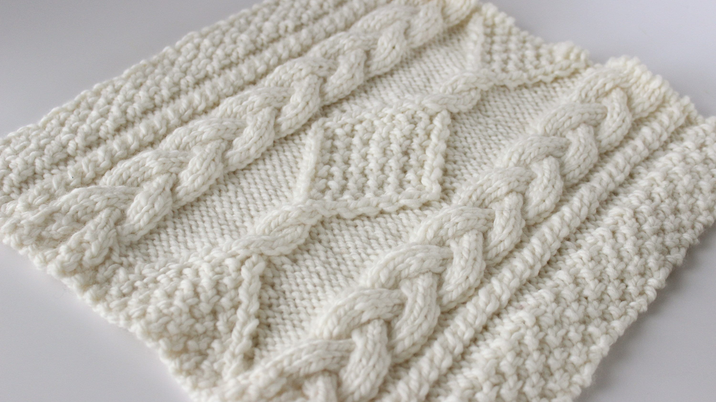 Diamond Hill Loop Celtic Cable Knitting Pattern PDF Download 