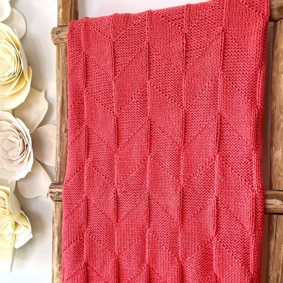 Point Reyes Blanket Knitting Pattern in 7 Sizes - Easy Knitted Blanket - Beginner Knits and Purls Il_570xn