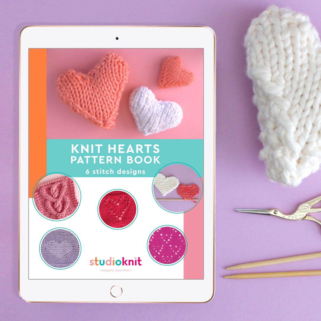 Knit Hearts Pattern Book 6 Designs PDF Download Etsy