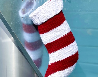 Chunky Christmas Stocking Knitting Pattern (PDF Download)