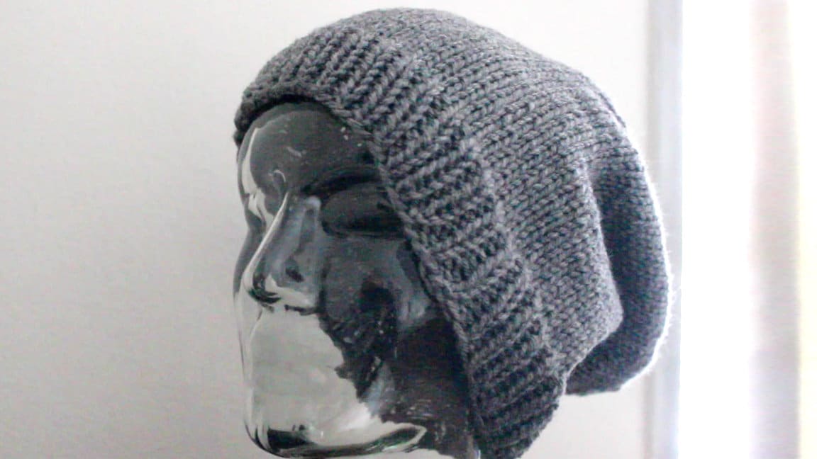 Slouchy Beanie Hat Knitting Pattern - PDF Download - Etsy