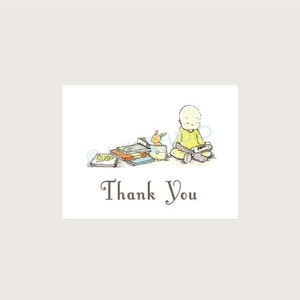 Thank You Card Set of 10 Baby Shower/Birthday Classic Children's Books Theme image 2