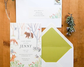 Woodland Invitation- Set of 10