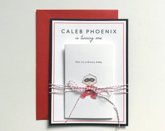 Superhero Baby Invitation