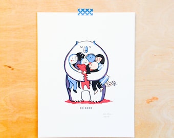 Do Good: Bear Hug Print (ACLU donation)