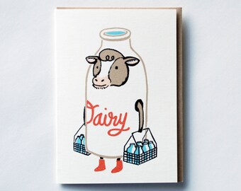 Milk Mover Greeting Card (4-bar)