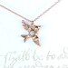Itsy bitsy 14kt. Rose gold little diamond birdie! 