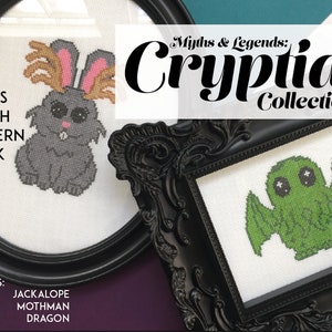 Cryptid Collection Book 6 pattern Counted Cross Stitch PDF DOWNLOAD Intermediate