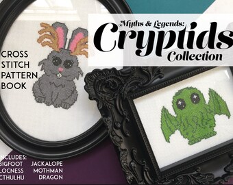 Cryptid Collection Book 6 pattern Counted Cross Stitch PDF DOWNLOAD Intermediate