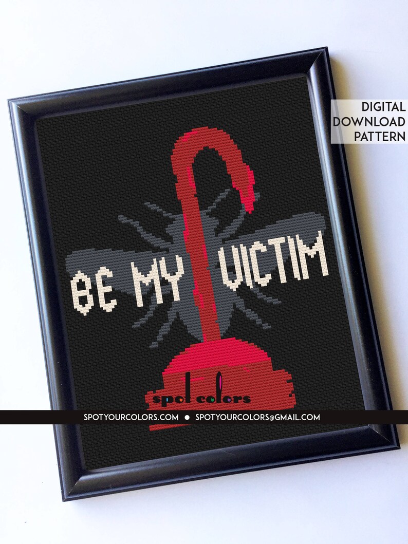 Candyman Be My Victim 8 X 10 Film Movie Counted Cross Stitch Etsy