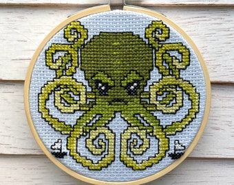 Kraken Counted Cross Stitch Pattern DOWNLOAD Intermediate