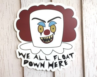 Pennywise Clown Sticker 4"