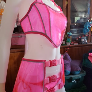 clear vinyl reflective outfit -- Buckle me Happy