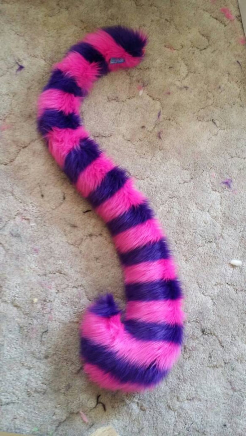 Cheshire cat 50 long fur tail costume burning man Etsy