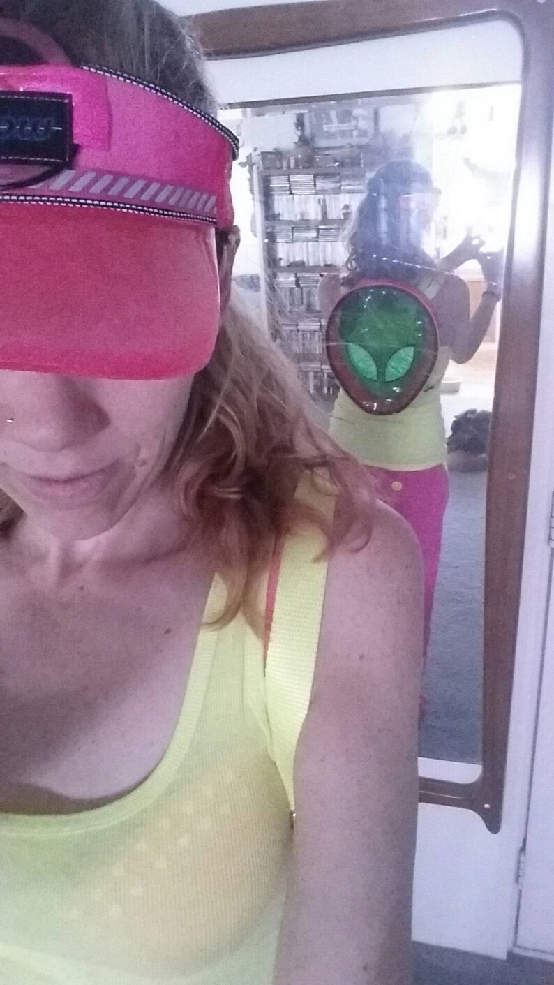 Rainbow Reflective Alien UV Vinyl backpack bag . rave festival burning man