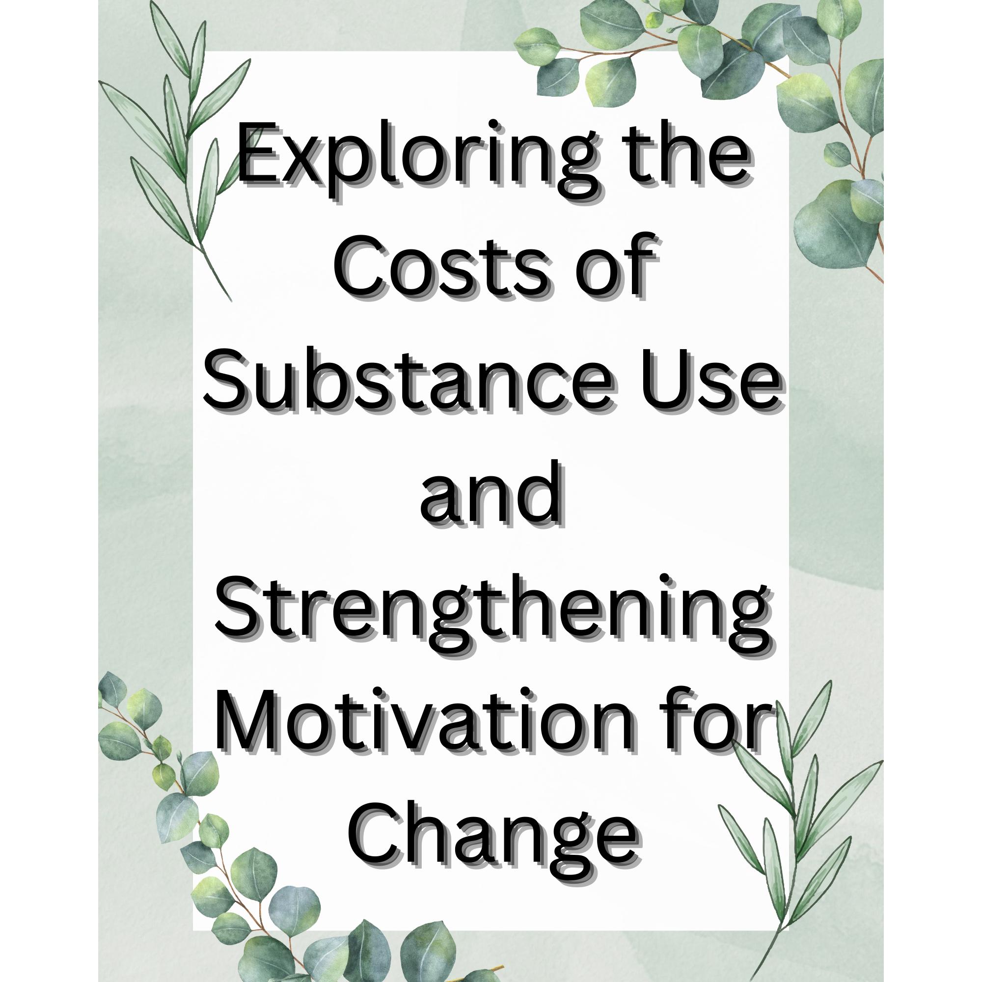 Substance Use Group Therapy Activity: Relapse Prevention Worksheets