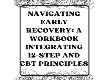 Bundle of 8 Early Addiction Recovery Workbooks - Triggers, Cravings, & Sobriety, CBT workbooks
