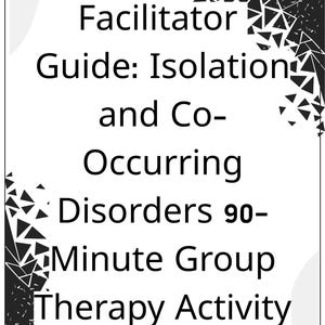 Facilitator Guide for Co-Occurring Disorders Group Therapy Activity: ACT & CBT Printable PDF