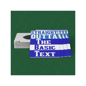 Straight Outta the Basic Text playing cards, recovery gift, Narcotics Anonymous, sobriety gift, addiction recovery, NA recovery gift image 1