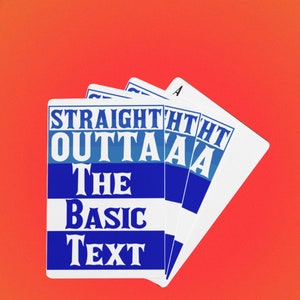 Straight Outta the Basic Text playing cards, recovery gift, Narcotics Anonymous, sobriety gift, addiction recovery, NA recovery gift image 5