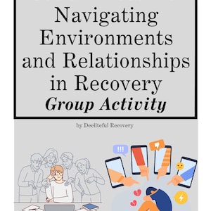 Social Pressure relapse prevention recovery group activity role playing CBT workbook, addiction recovery sobriety tools for recovery groups