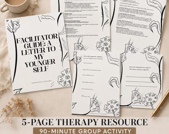 Foglio di lavoro "Lettera al sé più giovane" per la terapia di gruppo con guida per il facilitatore (PDF) per il recupero dalle dipendenze