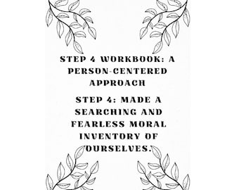 12-Step Fourth Step Workbook: Addiction Recovery Self-Reflection (Digital Download)