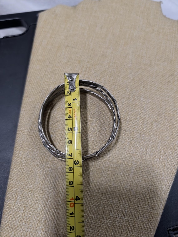 Vintage Twisted Stacking Bangle Bracelets Set of … - image 5