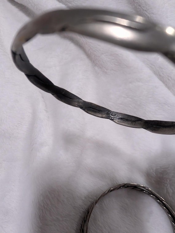 Vintage Twisted Stacking Bangle Bracelets Set of … - image 6