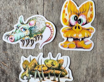 Germaschnickle Monster Vinyl Stickers Set No 3