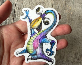 Germaschnickle Monster Vinyl Sticker No 2