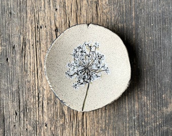 Hand Painted Pressed Queen Annes Lace Dish