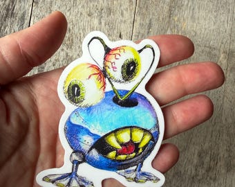 Germaschnickle Monster Vinyl Sticker No 5