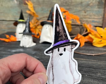 Mina the Cruddy Witch Ghost Vinyl Sticker