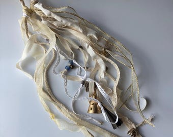 White Blessing Bells ~ | Protective Door Hanger | Pagan Home Decor | Protection Bells | Witchy House Blessing Gift | Angel Bells