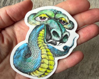 Germaschnickle Monster Vinyl Sticker No 4